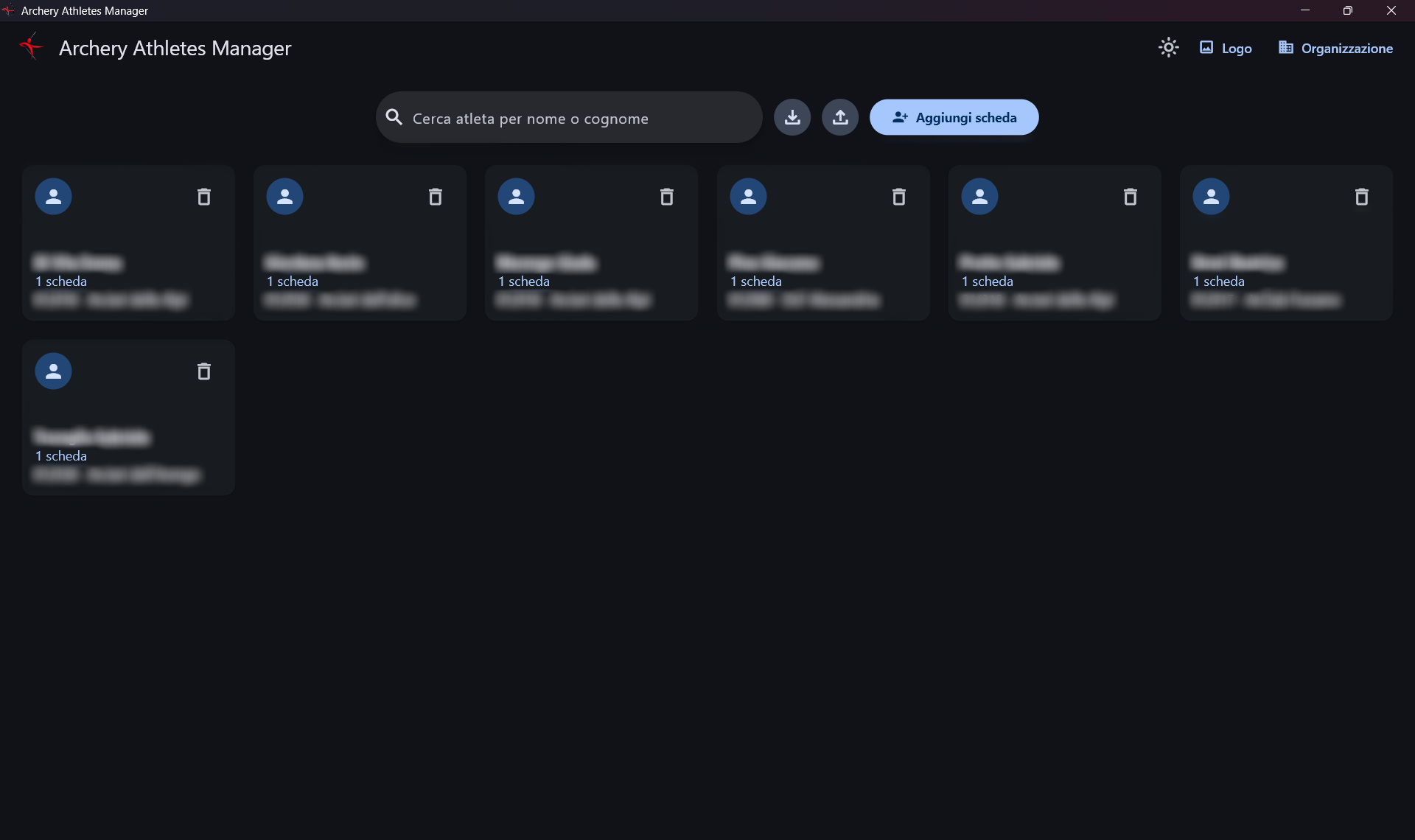 Anteprima di Archery Athletes Manager